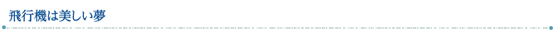 飛行機は楽しい夢